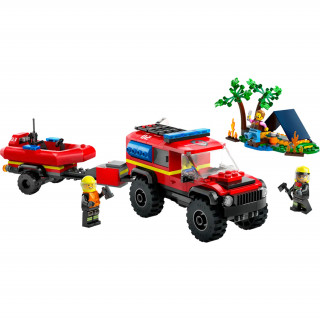 LEGO City Gasilski tovornjak 4x4 z reševalnim čolnom (60412) Igra 