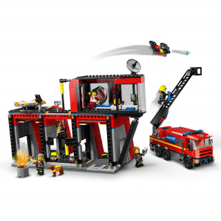 LEGO City Gasilska postaja z gasilskim vozilom (60414) Igra 