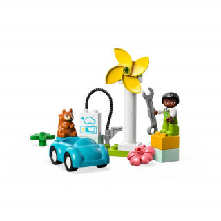 LEGO DUPLO Vetrna turbina in električni avtomobil (10985) Igra 