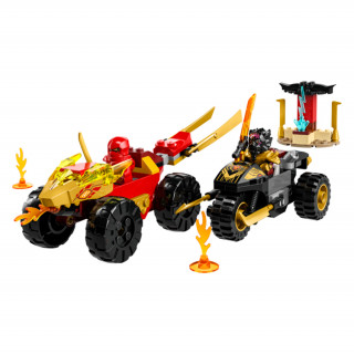 LEGO NINJAGO Spopad med Kaijem v avtu in Rasom na motorju (71789) Igra 