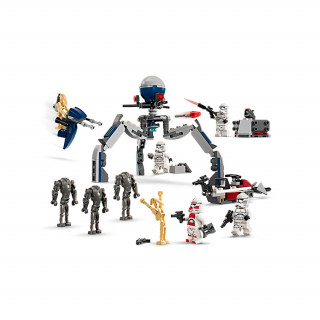 LEGO Star Wars Bojni paket Klonski bojevnik™ in Bojni droid™ (75372) Igra 