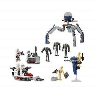 LEGO Star Wars Bojni paket Klonski bojevnik™ in Bojni droid™ (75372) Igra 