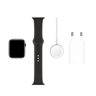 Apple Watch Series GPS, 44 mm vesoljsko sivo aluminijasto ohišje s črnim športnim pasom S/MM/L Mobile