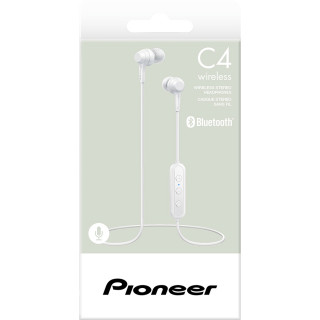 Pioneer SE-C4BT-W In-Ear Bluetooth slušalka Bela Mobile