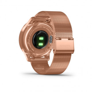 Vívomove Luxe Rose Gold-Black milanski kovinski pašček iz 18K Rose Gold Mobile