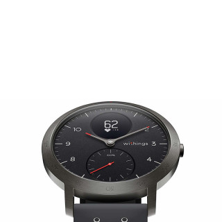 Črna pametna ura Withings Steel HR Sport (40 mm). Mobile