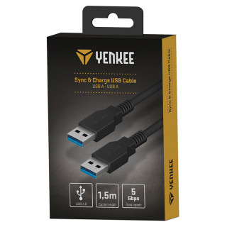 YENKEE YCU 013 BK USB A - USB A kabel Mobile