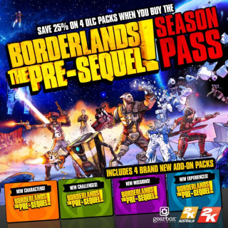 Borderlands: The Pre-Sequel Season Pass (PC) (Downloadable) PC