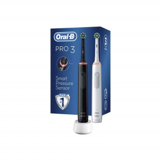 Oral-B Pro 3 3900 Duo 2-delni set električnih zobnih ščetk Dom