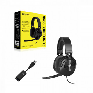 CORSAIR HS55 Surround Gaming slušalke, karbon (CA-9011265-EU) PC