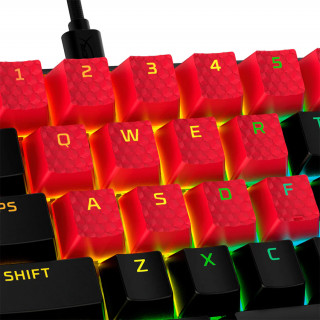 Gumijaste tipke HyperX rdeče US PC