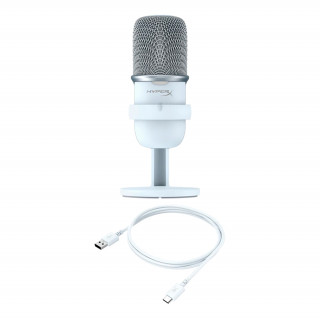 HyperX SoloCast - USB Microphone (White) Bela Mikrofon igralne konzole PC