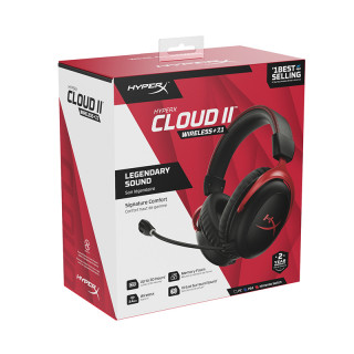 HyperX Cloud II Wireless – slušalke za igre (črno-rdeče) PC