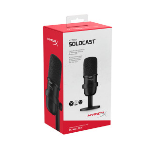 HyperX SoloCast - USB Microphone (Black) Črna Mikrofon namiznega računalnika PC