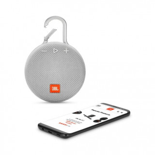 JBL Clip bluetooth zvočnik, vodoodporen (bel) JBLCLIP3WHT Mobile