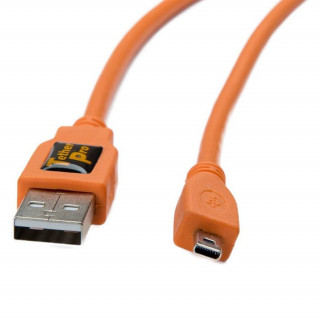 TetherPro USB A to Mini-B 8pin 1 (0,3m) ORG PC