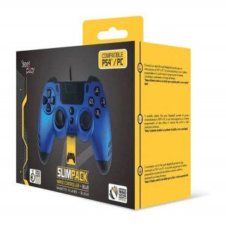 Steelplay - Slim Pack - žični kontroler- modra (JVAMUL00150) PS4