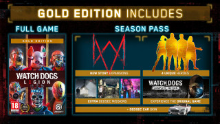 Watch Dogs Legion Gold Edition + kip Resistant of London - PS4 Merch