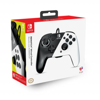 PDP Face-off Deluxe Switch Controller + Avdio črno-belo - stikalo Nintendo Switch