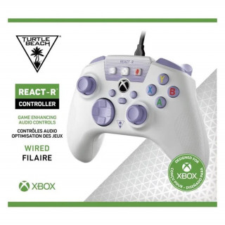 Žični krmilnik Turtle Beach REACT-R - bel/vijoličen (TBS-0732-02) Xbox Series